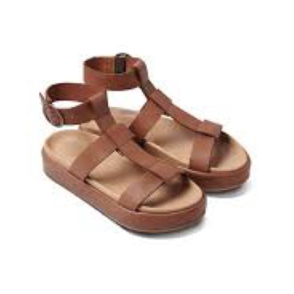 Beek Kestrel Cognac Gladiator Sandals